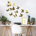 thumbnail image 4 of 48 piezas DIY Espejo Mariposa combinación 3D Mariposa Pared Calcomanía Arte Decoración de Pared, 4 of 5
