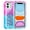 Pink/Blue, variant on For Apple iPhone 12 Pro / iPhone 12 6.1 inch Tough Defender Sparkling Liquid Glitter Heart Case Cover Pink/Blue