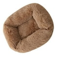 thumbnail image 2 of Cama para Perros Y Gatos, Perrera Cálida, Suministros para Mascotas de Felpa marrón claro M Yuyangstore Casa de la cama del gato, 2 of 8