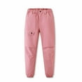 thumbnail image 3 of Afdoent Boys Pants Children's Hiking Trousers Water Proof Outdoor Trekking Trousers Elasticated Waist Thicken Jogging Bottoms For Kids Boys Girls 5-6 Years, 3 of 9