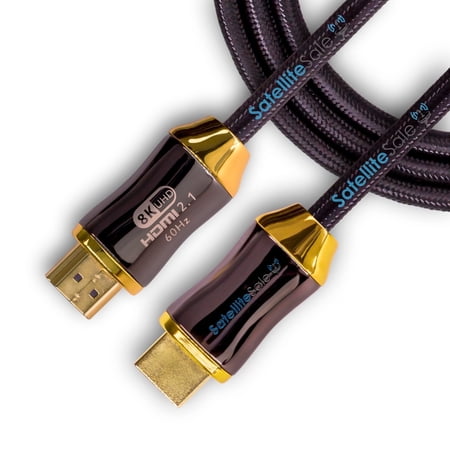 SatelliteSale Digital Ultra High Speed HDMI 2.1 Cable for Home Theater and Office 4K/120Hz 8K/60Hz 48Gbps Universal Wire Black Cotton Cord 3 feet - image 7