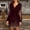 Rouge, variante sur pstuiky Robes pour Femmes, Mode Femmes Décontractée Aguichant Fesses Couture Dentelle Impression Manches Longues Robe Passe-Partout Robes de Soirée Liquidation