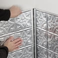 thumbnail image 4 of FASÄDE 47 in. Decorative Vinyl Large Profile Inside Corner Trim Brushed Aluminum (5 Pack), 4 of 6