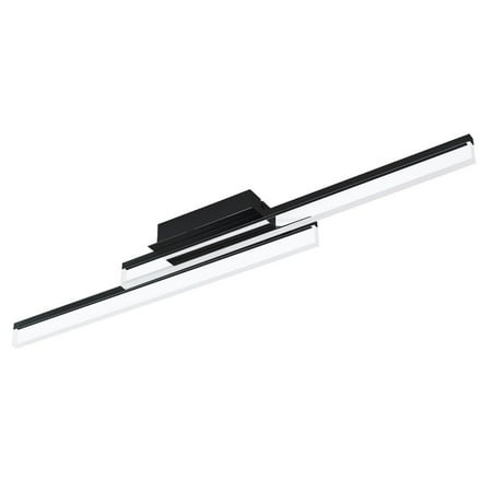 

204055A-Eglo Lighting-Palmital 1 - 1-Light Led Wall And Ceiling Light - Matte Black - Satin Acrylic