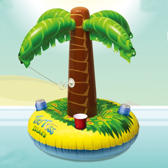 Posavasos Soporte de copa de bebida de PVC soporte de bebida de juego de coco duradero seguro para fiesta en la piscina Barbie Nuevos Originales