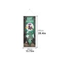 thumbnail image 3 of Ktlvex Halloween Door Cover Scary Pumpkin Ghost Door Decorations Happy Halloween Door Banner Decorations Horror Trick or Treat Party Decorations Indoor Outdoor Decor39x 19 Inch (C), 3 of 5