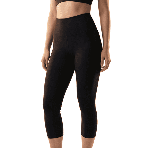 Women’s High Waist Tummy Control Capri Leggings, Moisture Wicking Activewear