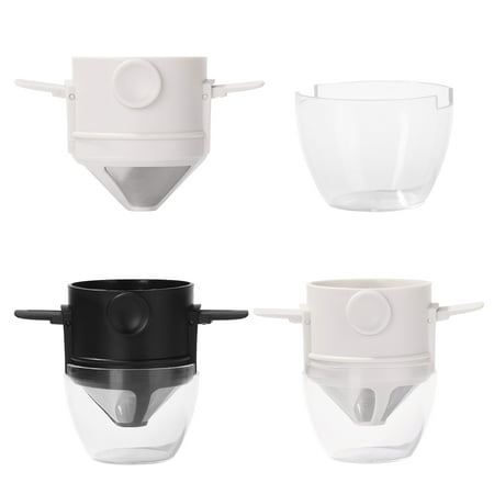 

Tiyuyo Portable Coffee Filter Foldable Drip Cafe Tea Holder Paperless Pour Cup (A)