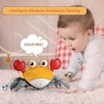 thumbnail image 4 of Musical Crawling Crab Toy for Babies, Movable Crab Toy for Toddlers, Crawling Crab Toys with Light, Automatically Avoid Obstacles, Interactive Baby Learning Toy, 4 of 5