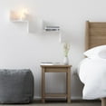thumbnail image 2 of Atlantic Flex 22" Metal Floating Wall Shelf, Set of 2, White, 2 of 8