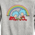 thumbnail image 3 of Cat in the Hat - Thing 1 2 Rainbow - Toddler And Youth Crewneck Fleece Sweatshirt, 3 of 5