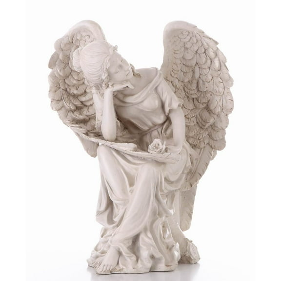 Hi-Line Gifts Sleeping Angel Outdoor Garden Statue - 26"