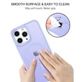 thumbnail image 4 of DUDUE Magnetic iPhone 14 Pro Case, Compatible with Magsafe 6.1", Translucent Matte Slim Shockproof Case for iPhone 14 Pro, Purple, 4 of 7