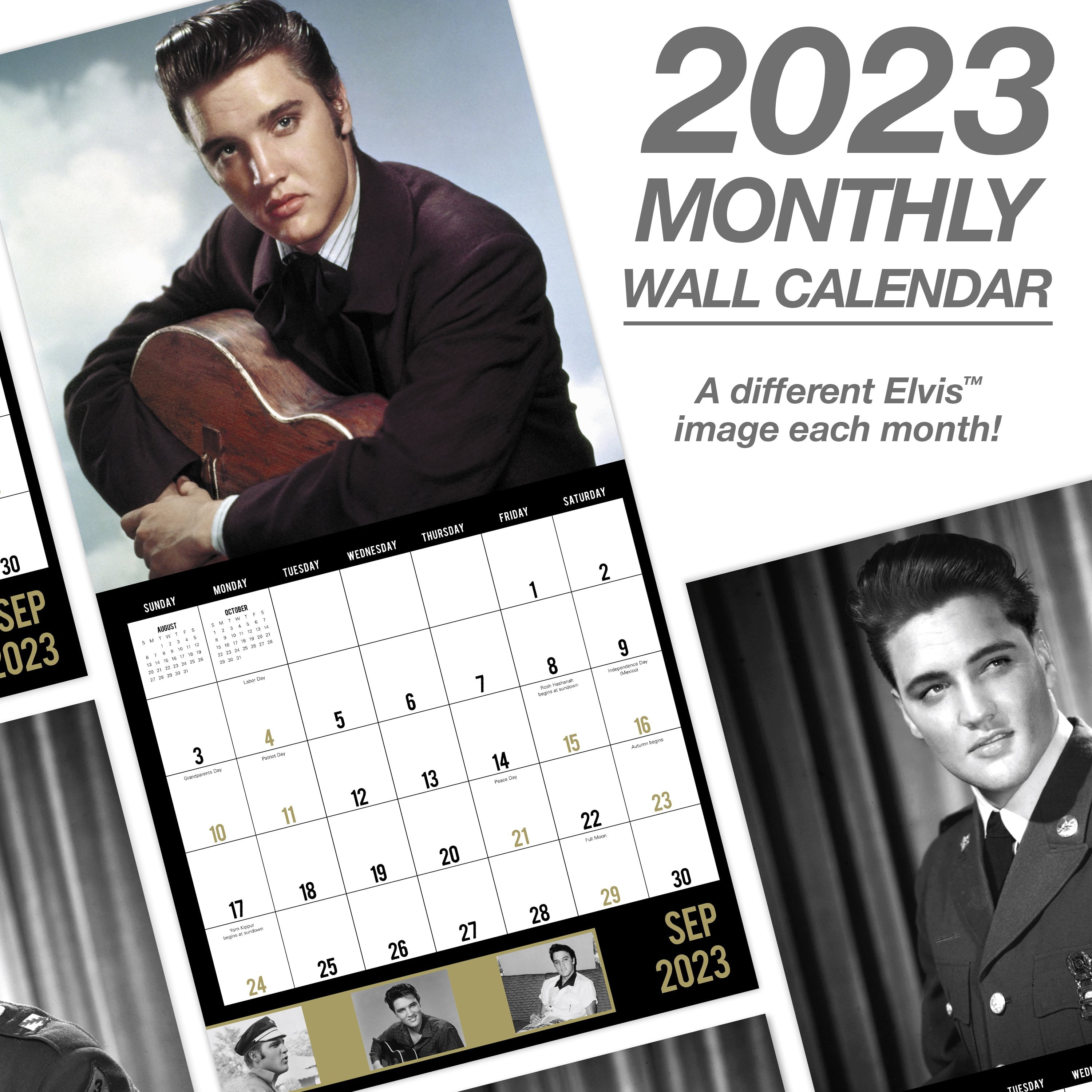 2023 Wall Calendar, Elvis, 12