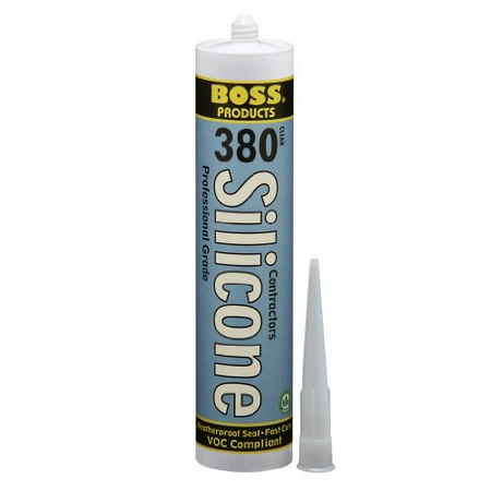 Boss Products 380 Contractor's 100-Percent RTV Silicone Sealant,