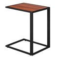 thumbnail image 1 of HOMCOM Sofa Side Table, Slim End Table, C-Shaped Snack Table with Metal Frame, Narrow TV Tray Table for Living room, Bedroom, Walnut, 1 of 10