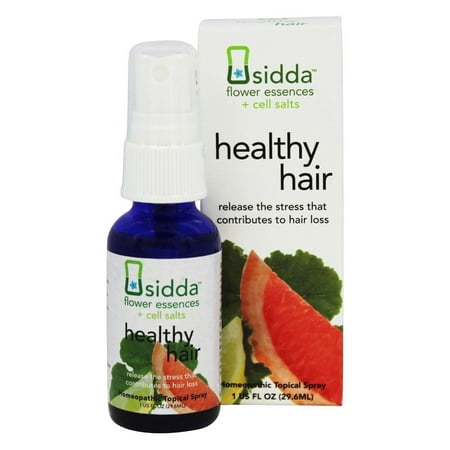 Siddha - Sidda Flower Essences + Cell Salts Healthy Hair Homeopathic Topical Spray - 1 (Best Salt Spray For Mens Hair)