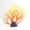 Orange, variant on ZhangC Artificial Coral Reef Decor, Aquarium Decor Artificial Coral with Base, Corals Decoration for Fish Tank and Aquarium Corals, 9.1X9.8 Inches