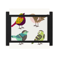 thumbnail image 1 of Illustration Lovely Birds Color Pattern Desktop Photo Frame Ornaments Picture Art Painting, 1 of 3