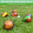 thumbnail image 2 of GoSports 100mm Hardwood Bocce Set - Premium Outdoor Game, 2 of 6