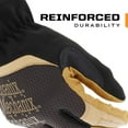 thumbnail image 3 of Mechanix Wear: DuraHide FastFit Leather Work Gloves - Abrasion Resistant, Durable (X-Large, Brown/Black), 3 of 9