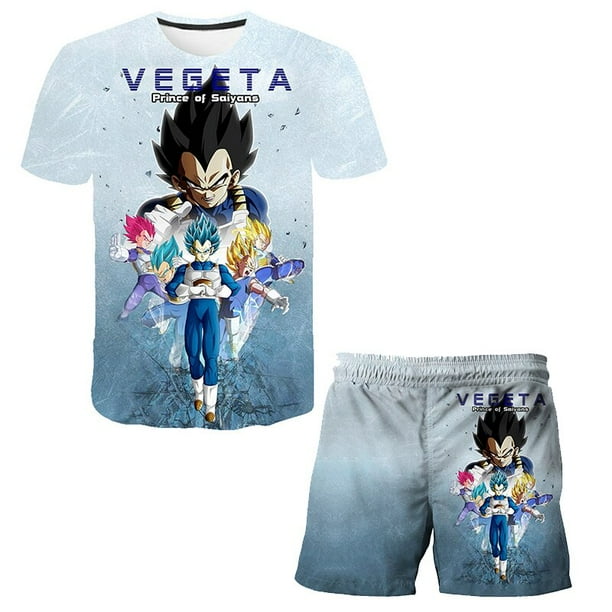 Seven Dragon Ball Boys Suit Traje de baño para niños Traje de baño de dos piezas Traje de baño para niños Pantalones cortos de manga corta Traje de baño Beach SuitM heqiyong CONDUJO