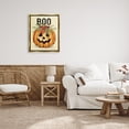 thumbnail image 2 of Stupell Industries Boo Seasonal Halloween Flowers Holiday Painting Gold Floater Framed Art Print Wall Art, 2 of 6