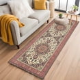 thumbnail image 3 of Runner Rug 2 x 6 Ft, Farmhouse Boho Washable Non-Slip Floor Mat for Kitchen Hallway/Entryway, Aztec Southwest Tribal Abstract Floral Long Kitchen Runner Area Rugs for Living Room, Low-Profile, 3 of 7