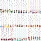 thumbnail image 2 of 6pcs Disney Spiderman Princess Encanto Mickey Mouse Stitch Frozen Theme Spiral Ceiling Swirls Garlands Birthday Party Decora Gao Jinjia LED, 2 of 2