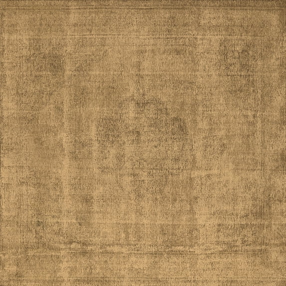 Ahgly Company Indoor Square Oriental Brown Industrial Area Rugs, 6' Square