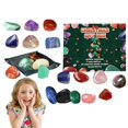 thumbnail image 4 of Calendario de Adviento de mineral de Navidad, cuenta regresiva con rocas, decoración navideña, regalo de vacaciones de Año Nuevo, 24 días, 2023, 4 of 4