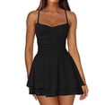 thumbnail image 1 of Minicorsé Dress IWD con tirantes finos sin espalda, negro, talla XL, 1 of 4