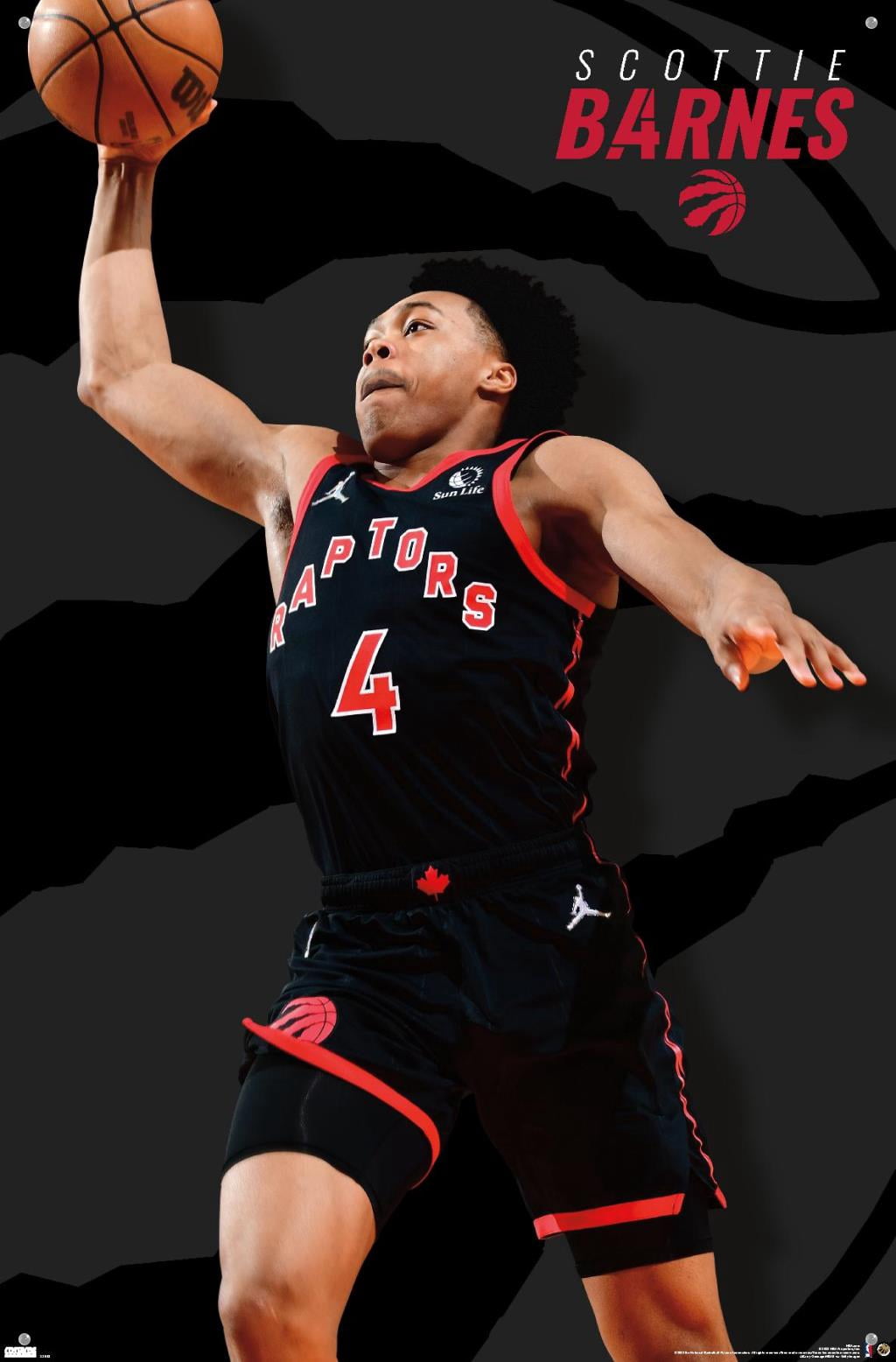 NBA Toronto Raptors - Scottie Barnes 22 Wall Poster with Pushpins, 22.375" x 34"