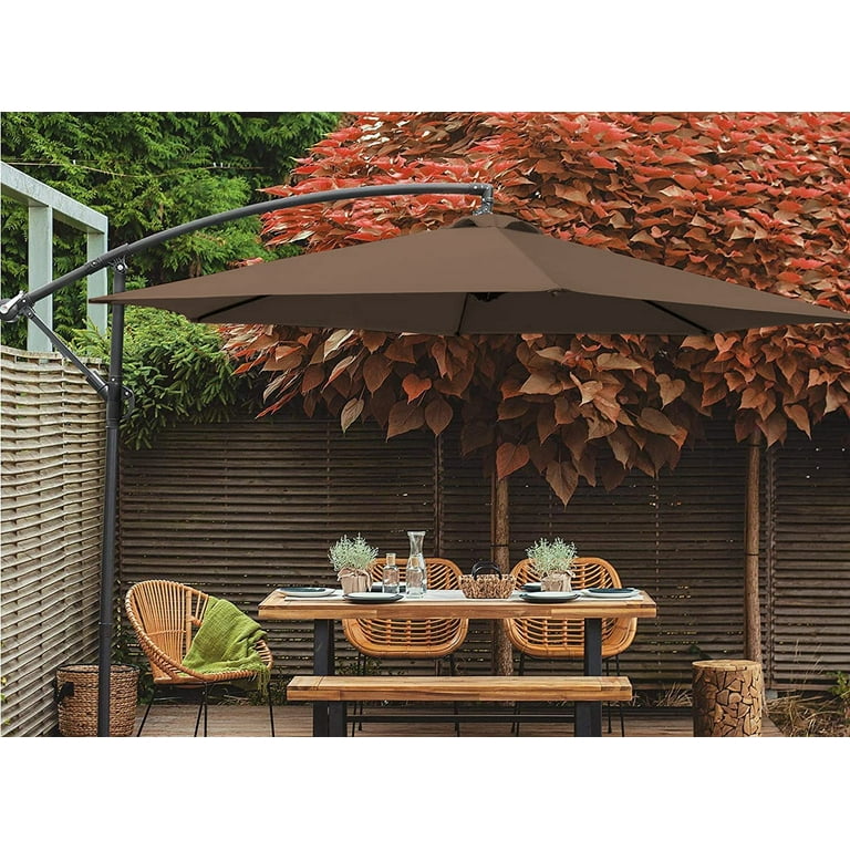 3ft patio umbrella 9 Ft 3 Tier Heavy Duty Wind Resistant Patio Umbrella