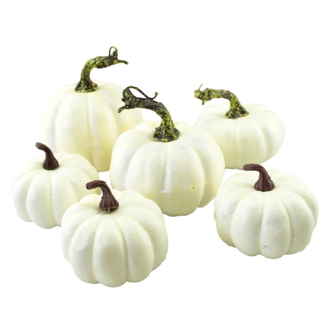 De Halloween, 44724 Uds., Decoración De Calabaza De Simulación Blanca De Espuma Para Otoño, Acción De Gracias, Navidad, Fiesta En Casa Methold HA040820-02