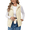 Apricot, variant on Womens Fuzzy Fleece Vest Casual Lightweight Sleeveless Zip Up Warm Sherpa Vest Jacket Cozy Waistcoat Outerwear with Pockets for Fall Winter Spring