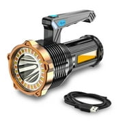 Super Bright 22000000LM LED Flashlight High Powered Torch USB Rechargeable Lamp