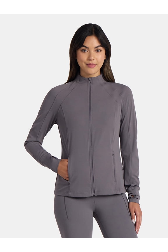 Women's and Women's Plus SoftSculpt Zip Up Active Jacket, Sizes XS-4X