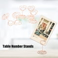 thumbnail image 3 of Heart Shaped Metal Table Number Holder Sturdy for Home Office with Place Card Holder, 3 of 7