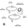 thumbnail image 2 of Clear Power Mechanical Timer with 6 ft & 9 ft SPT-2, 3-Outlet Extension Cords, CPCO95001, 2 of 8