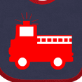 thumbnail image 4 of Inktastic Cute Red Firetruck Boys or Girls Baby Bib, 4 of 4