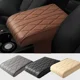 thumbnail image 2 of Alfombrilla para reposabrazos de coche de cuero sintético con bordado de ondas, protección para reposabrazos de consola central, almohadilla para caja de almacenamiento de reposabrazos de coche, 2 of 5