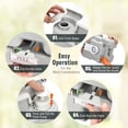thumbnail image 4 of Costway 5.3 Gallon Portable Travel Toilet Outdoor Camping Toilet w/ Piston Pump Flush, 4 of 10