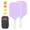 purple, variant on Fluory Glass Fibre Pickleball Paddles Set, 2 Pickle Ball Rackets with 4 Balls and A Bag, Lightweight