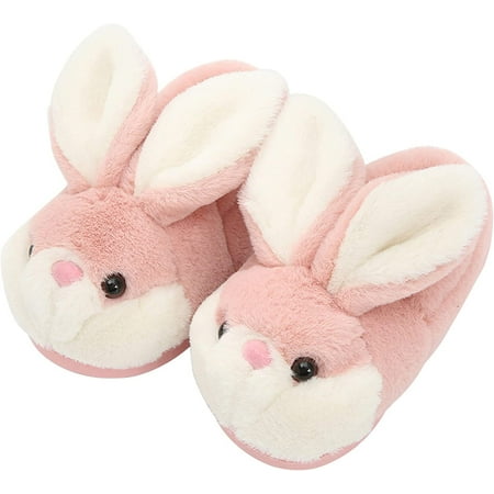 

PIKADINGNIS Women s Cute Bunny Animals Slippers Interesting Comfortable Furry Slippers Soft Plush Winter season Keep warm Home Slippers
