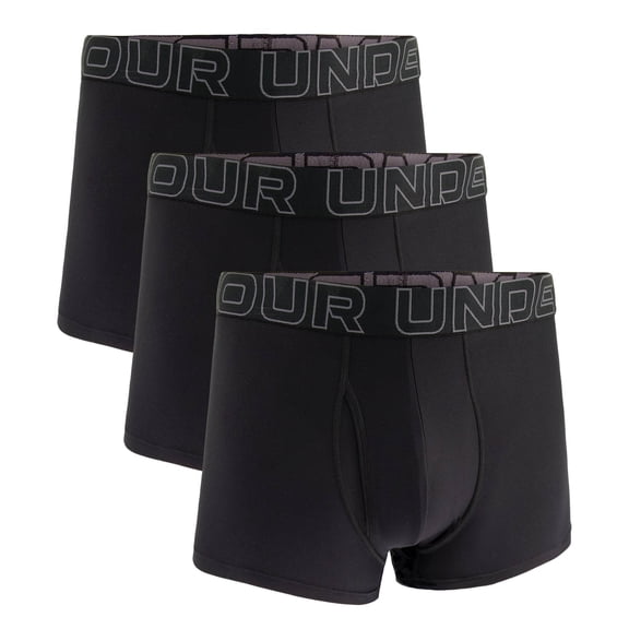 Under Armour Men Boxer Shorts Polyester Black Xxl
