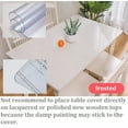 thumbnail image 5 of Muka 42" x 79" 1.5mm Thick Vinyl Table Cover 3 Pcs, Non-Slip No Smell Table Pad for Coffee Table, Dining Table, Writing Desk, 5 of 6
