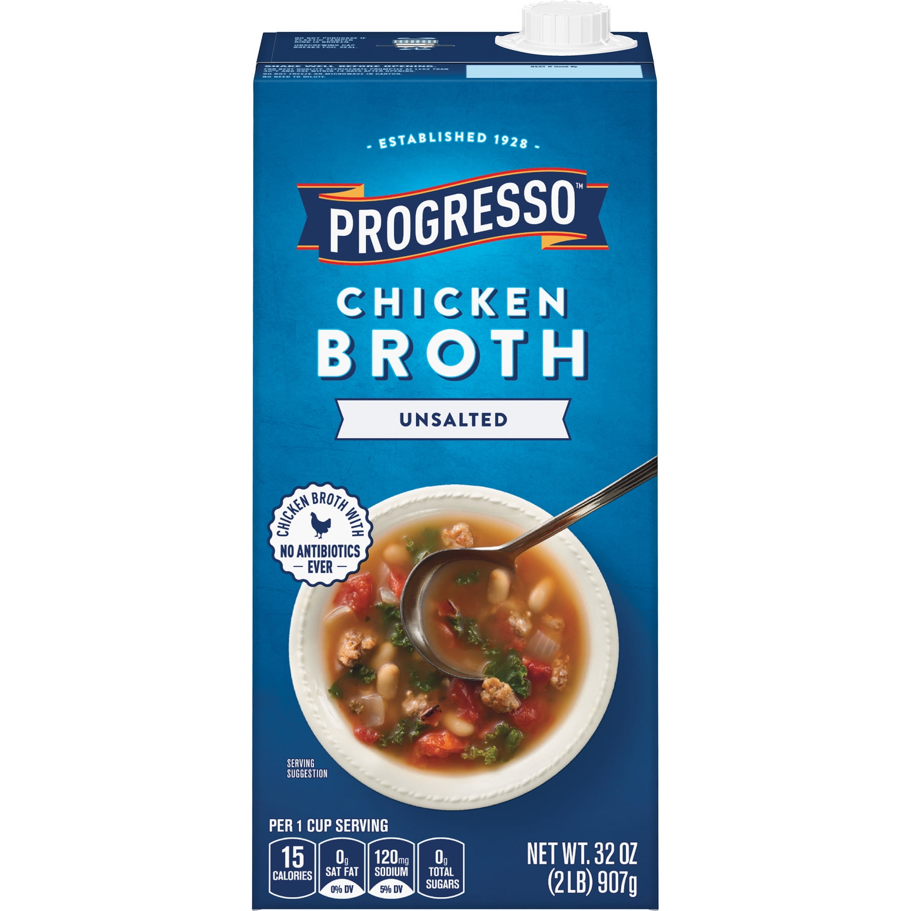 Progresso Gluten Free Chicken Broth, Unsalted, 32 oz