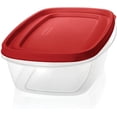thumbnail image 3 of Rubbermaid EasyFindLids Food Storage Container, 2 L (8.5 Cup), Racer Red, 1 Pack, 3 of 4