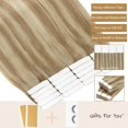 thumbnail image 2 of Extensiones de cabello Loxxy Human Hair 18/613 con cinta adhesiva, rubio ceniza, 2 of 6